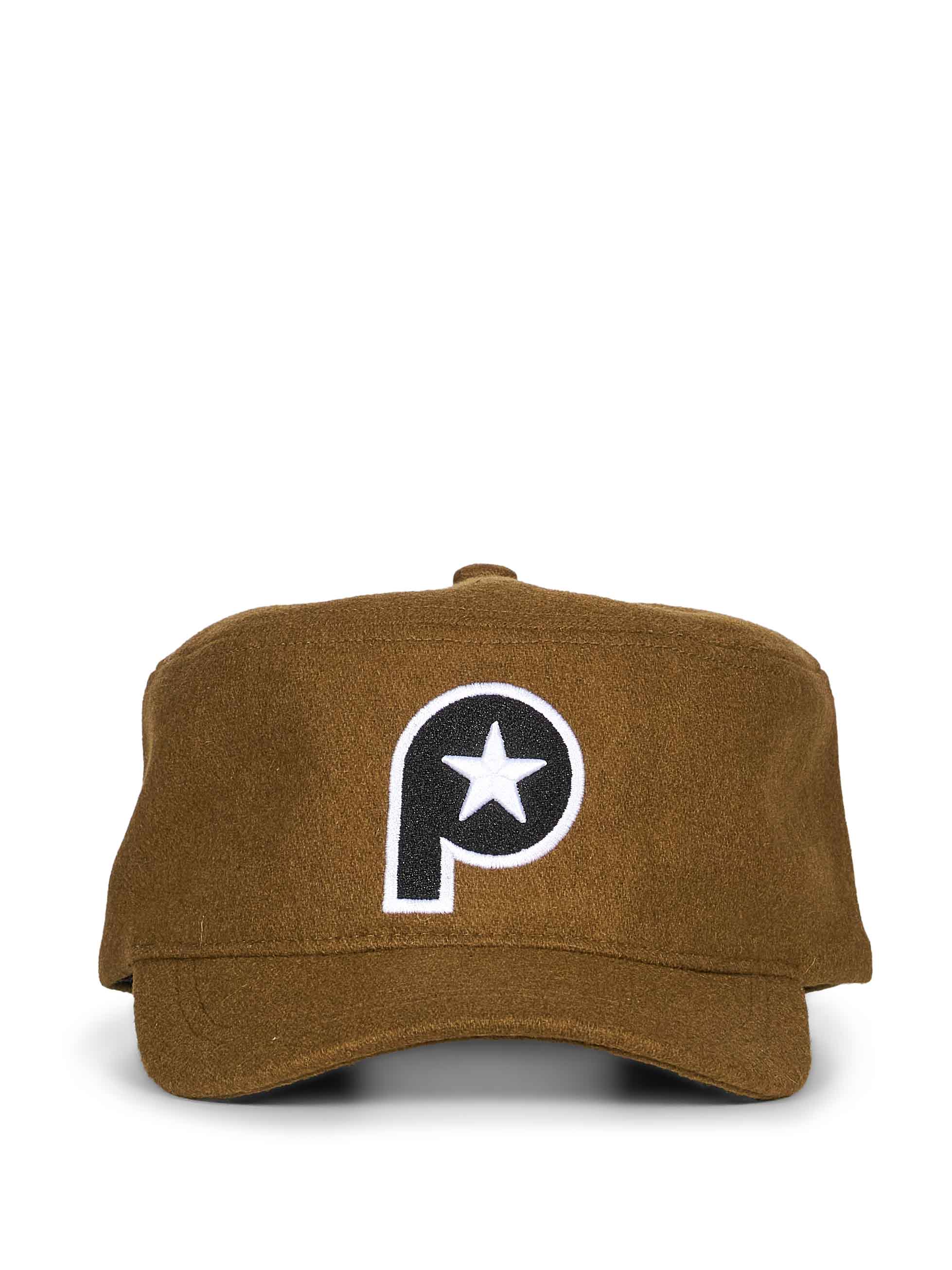 Cappello P Pillbox in verde 
