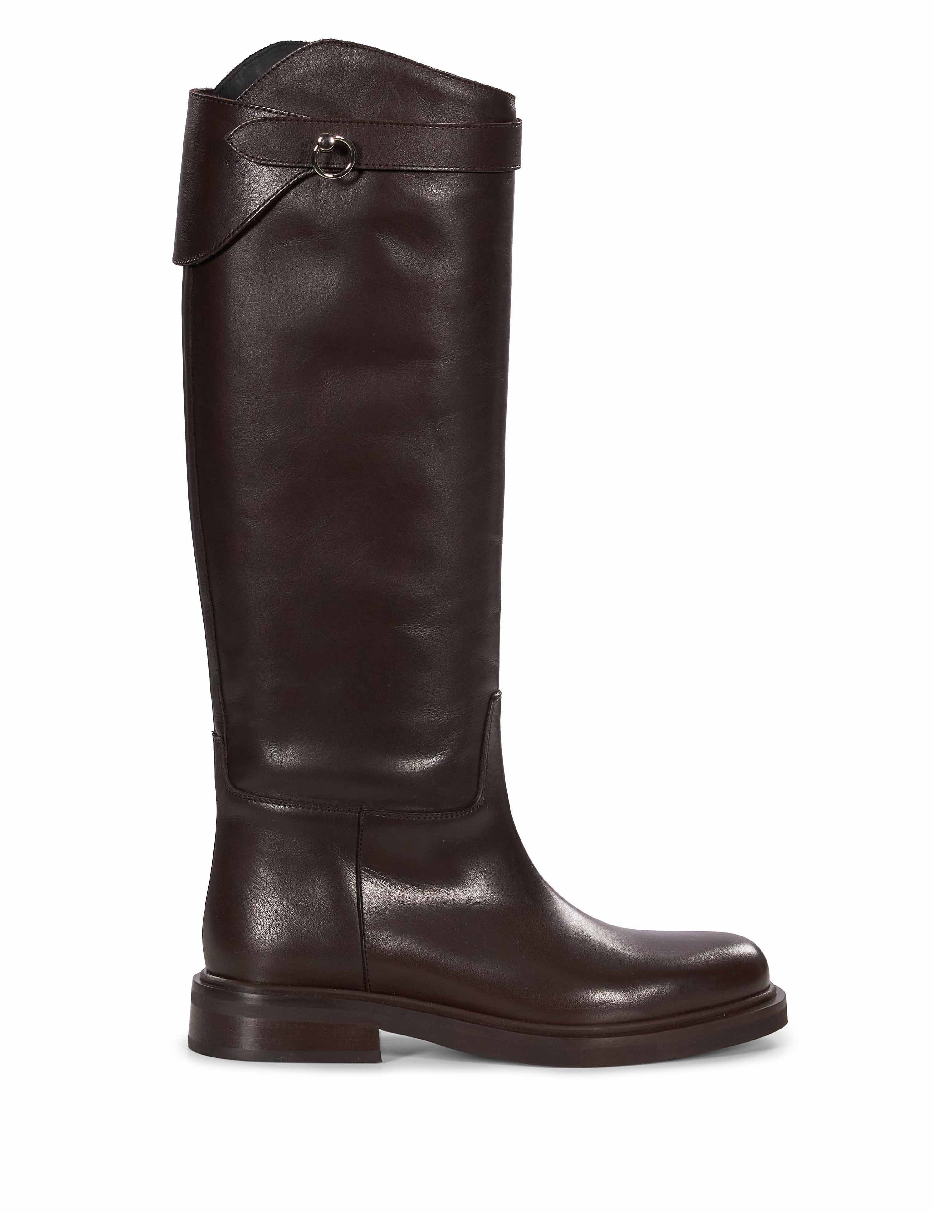 Stivali in pelle Fibi in nero 