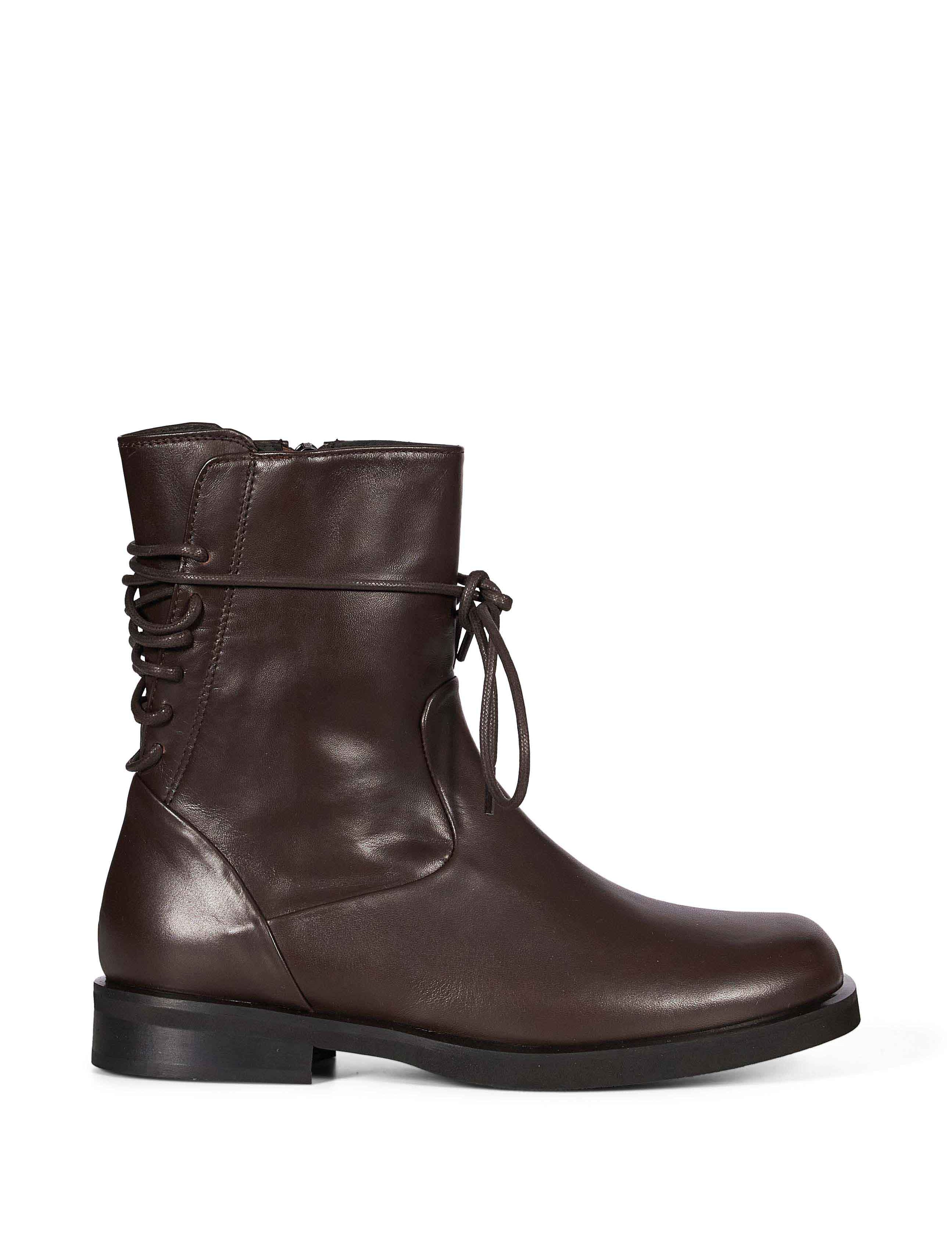 Stivaletti Arlo stringati in marrone 
