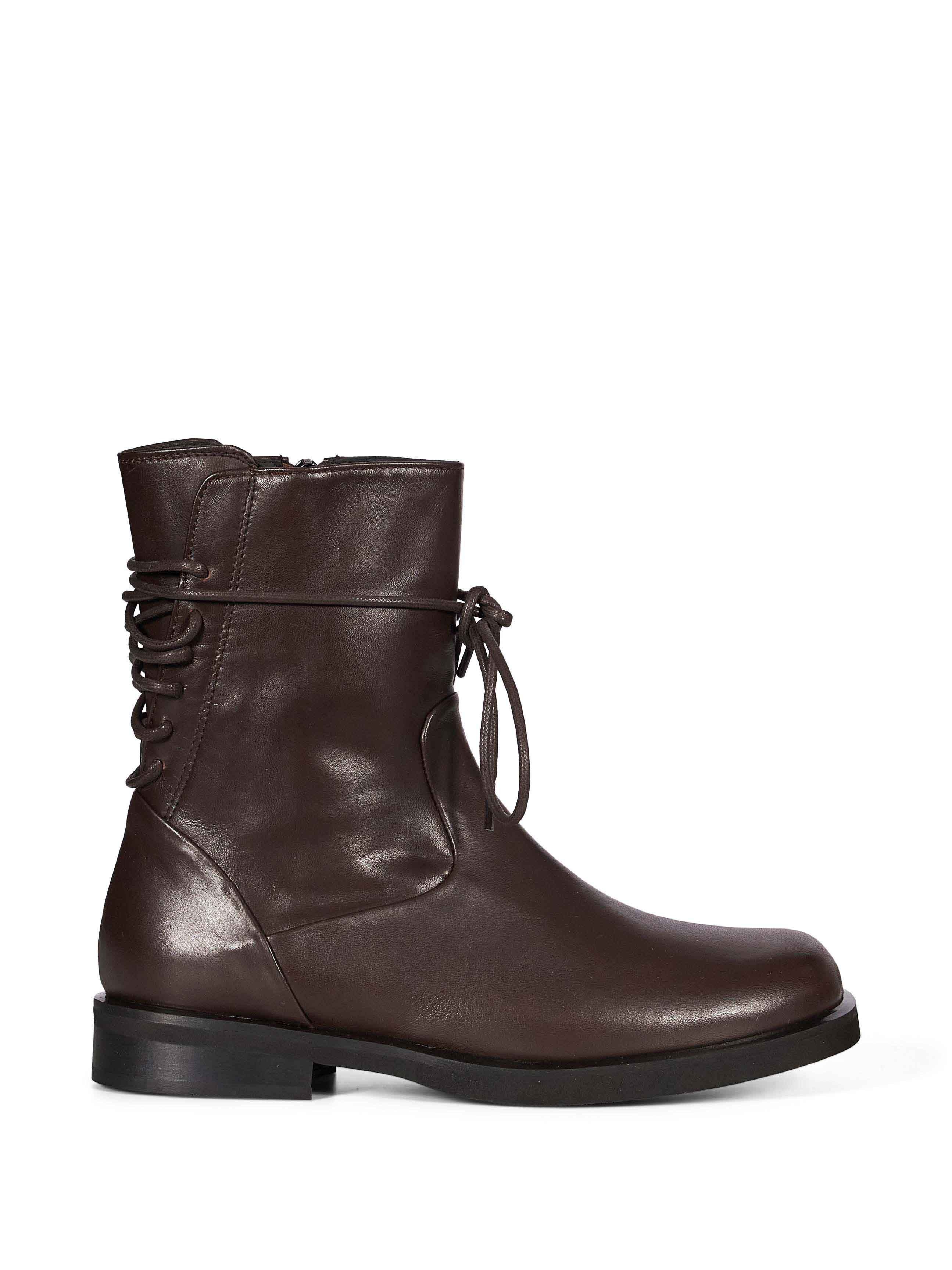 Stivaletti Arlo stringati in marrone 