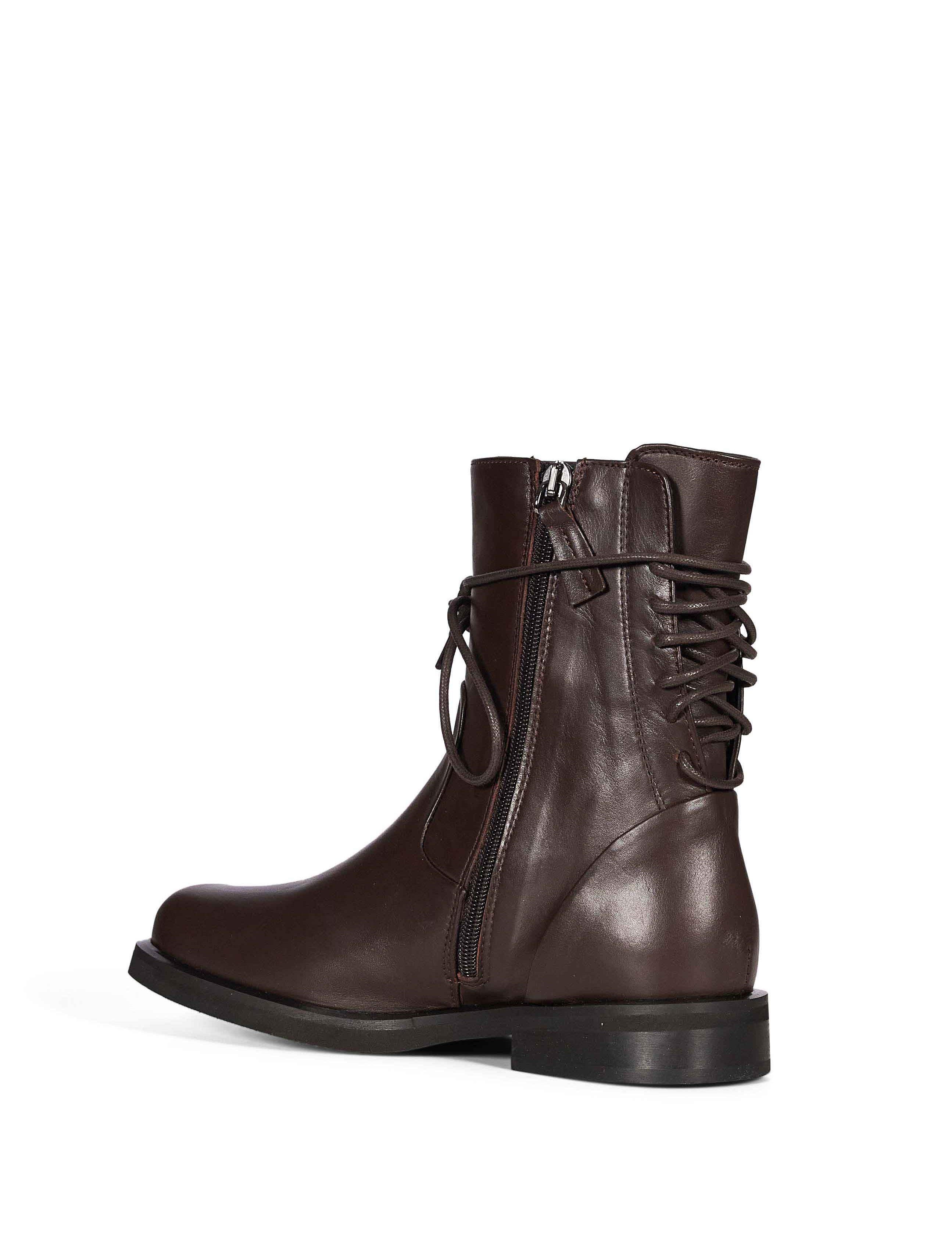 Stivaletti Arlo stringati in marrone 