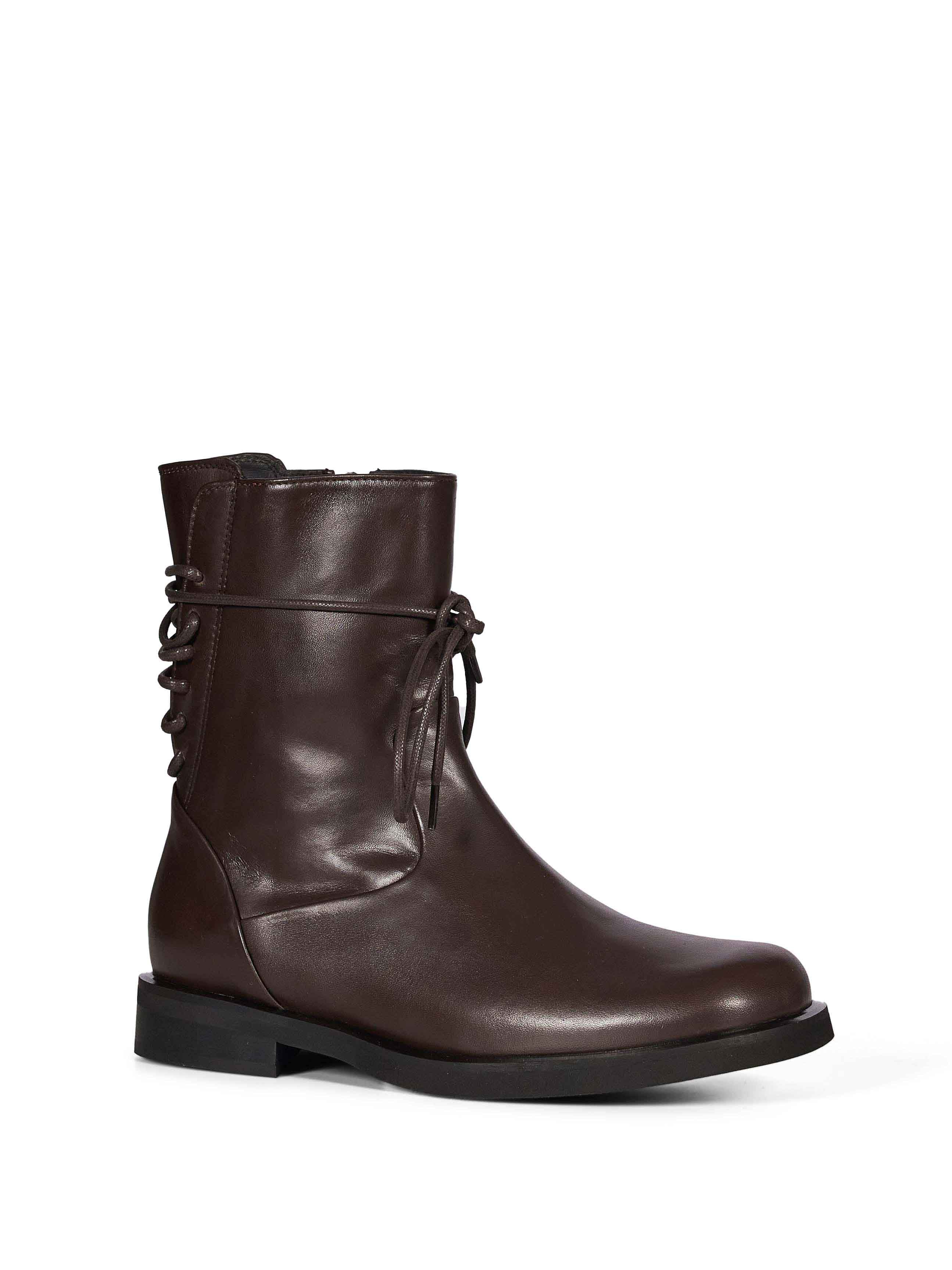 Stivaletti Arlo stringati in marrone 