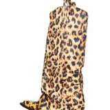 Stivali da cowboy leopardate in marrone 