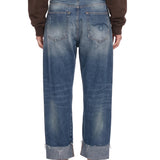 Jeans Layton chiusura crossover in blu 
