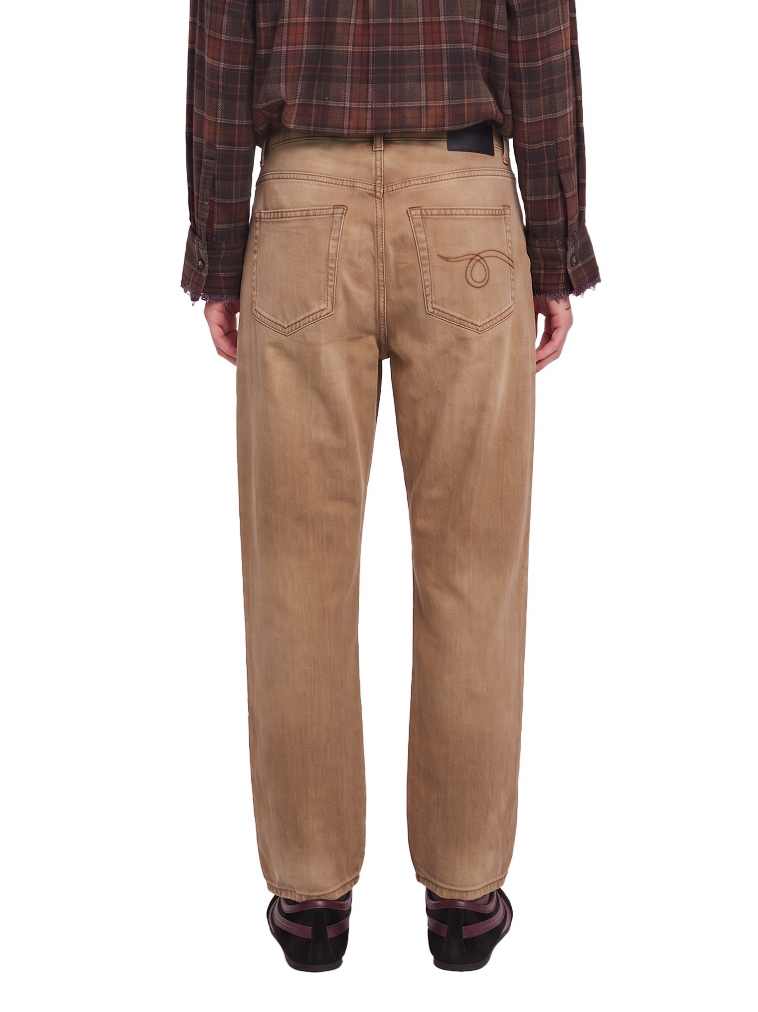 Jeans Layton chiusura crossover in beige 