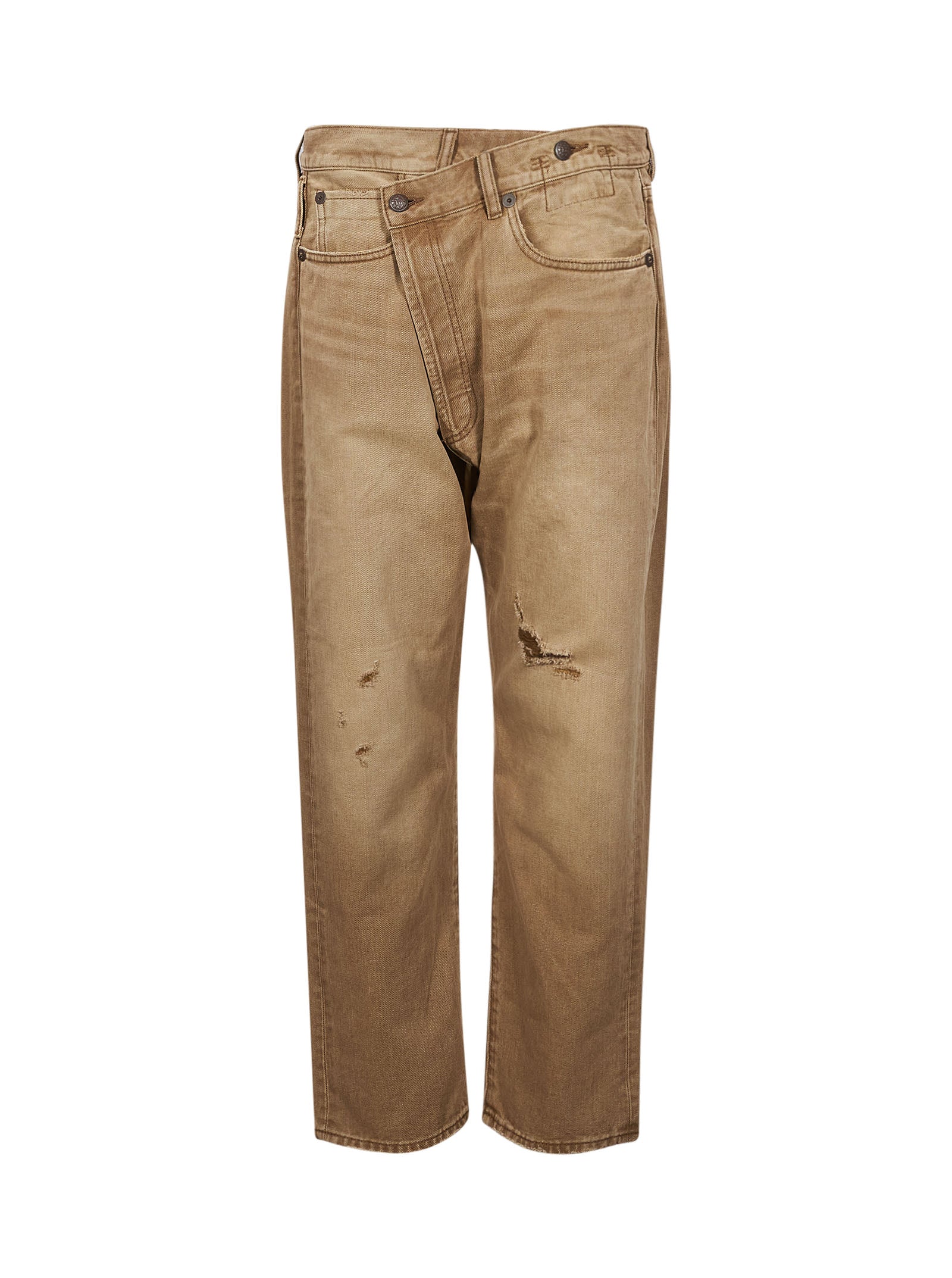 Jeans Layton chiusura crossover in beige 