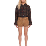 Shorts a costine Effie in beige 