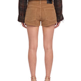 Shorts a costine Effie in beige 