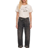 T-shirt "Give me a break" in avorio 