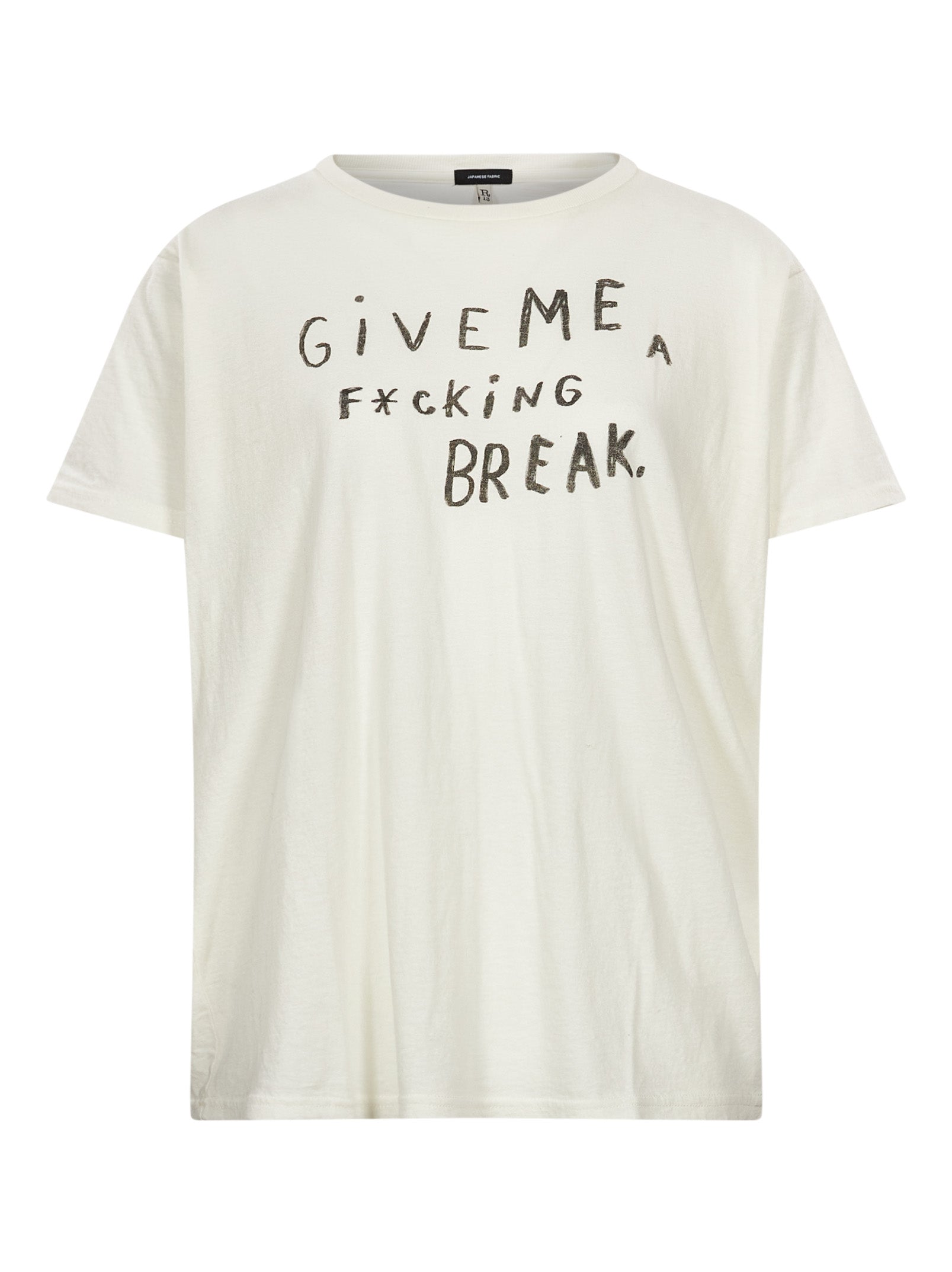 T-shirt "Give me a break" in avorio 