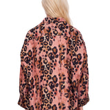 Camica stampa animalier in rosa 