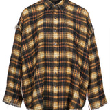 Camicia a quadri in marrone 