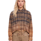 Camicia a quadri multicolor 