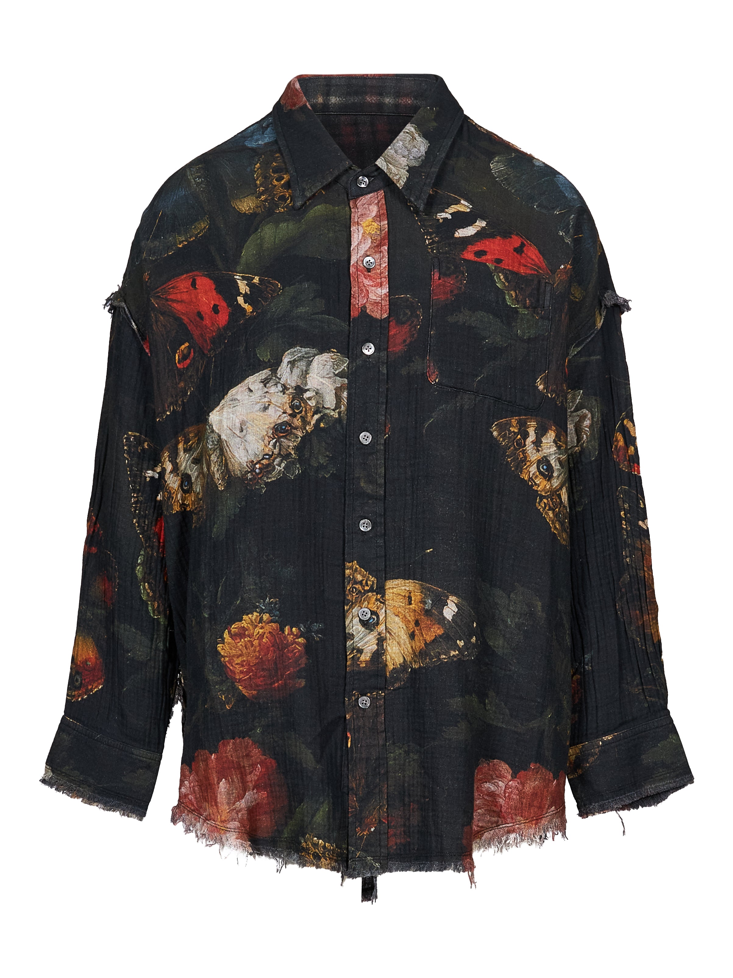 Camicia reversibile con stampa multicolor 
