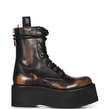 Stivaletto Double Stack in nero 