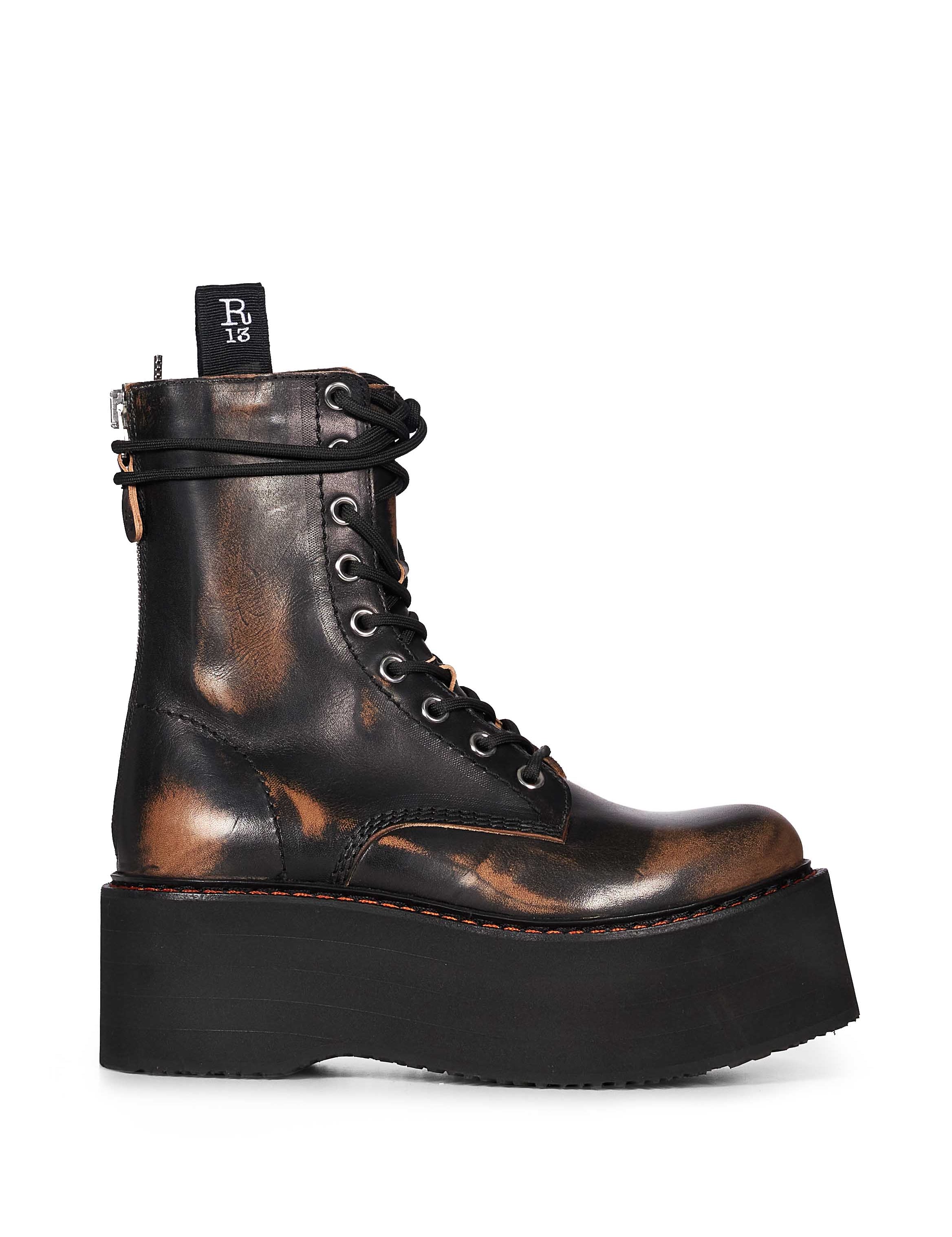 Stivaletto Double Stack in nero 