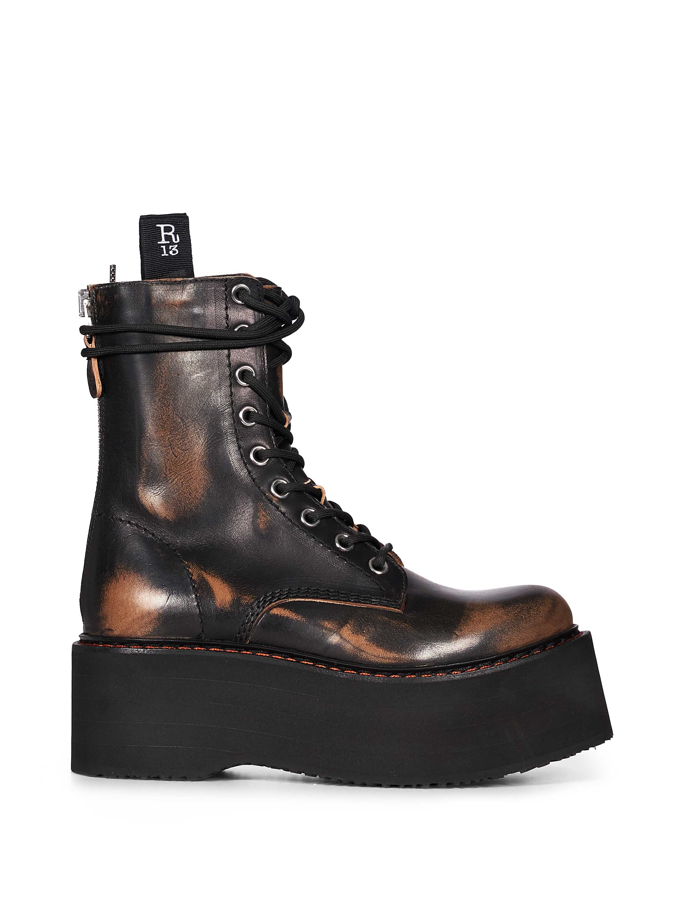 Stivaletto Double Stack in nero 