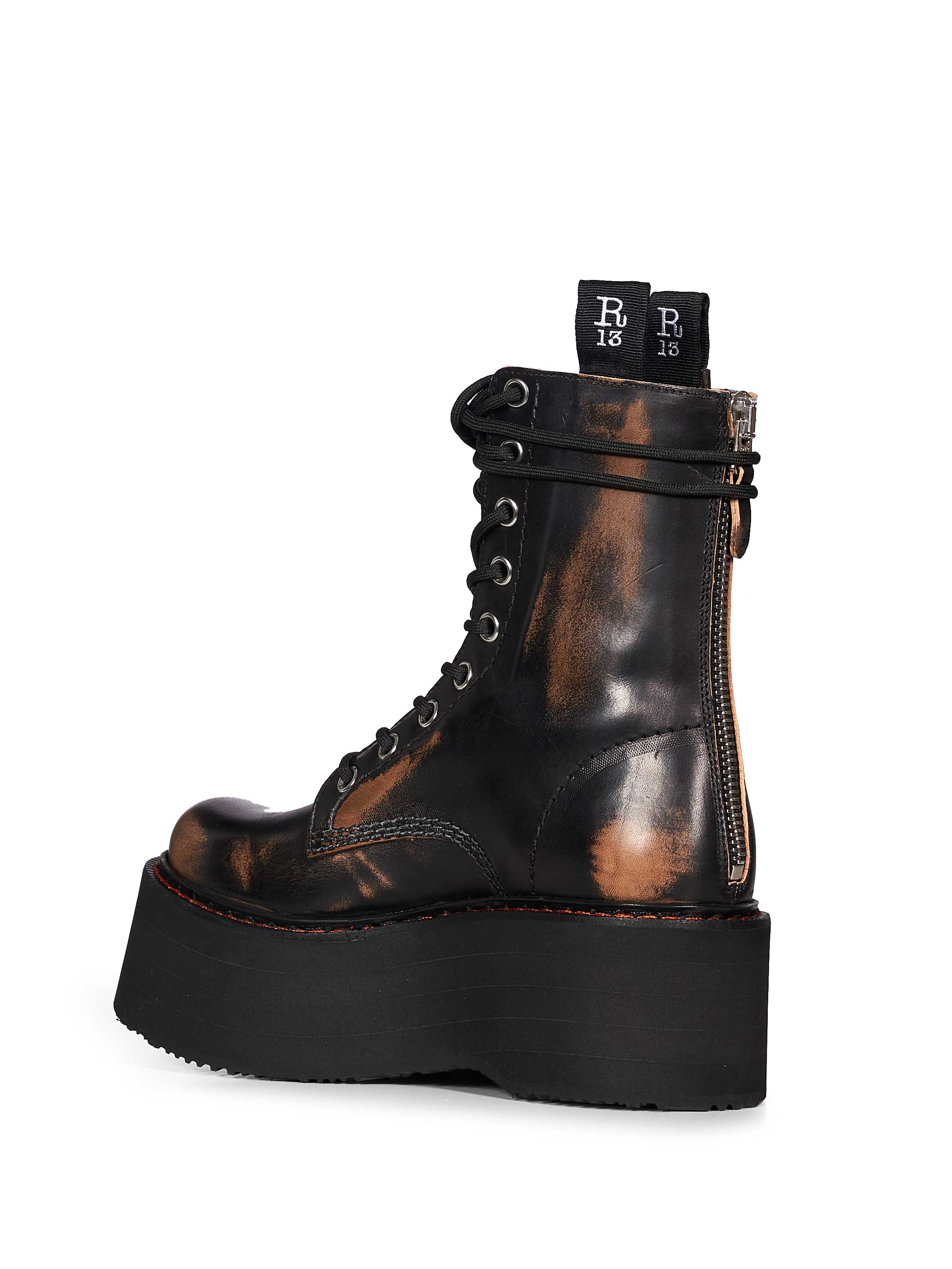 Stivaletto Double Stack in nero 