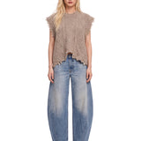 Gilet in maglia in grigio 