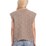 Gilet in maglia in grigio 