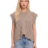 Gilet in maglia in grigio 