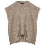Gilet in maglia in grigio 