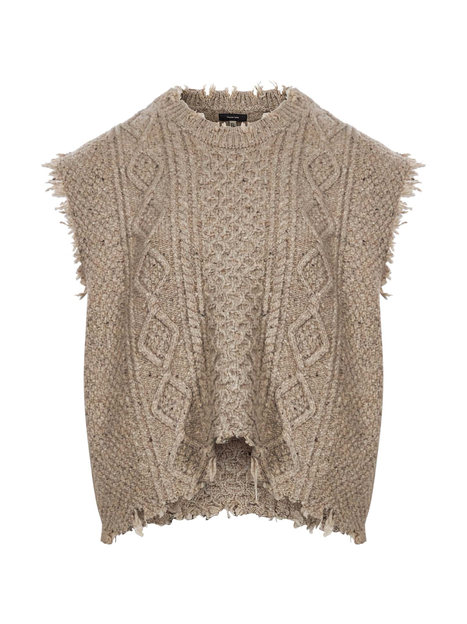 Gilet in maglia in grigio 