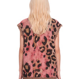 Abito smanicato in maglia multicolor 