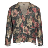 Cardigan stampato multicolor 
