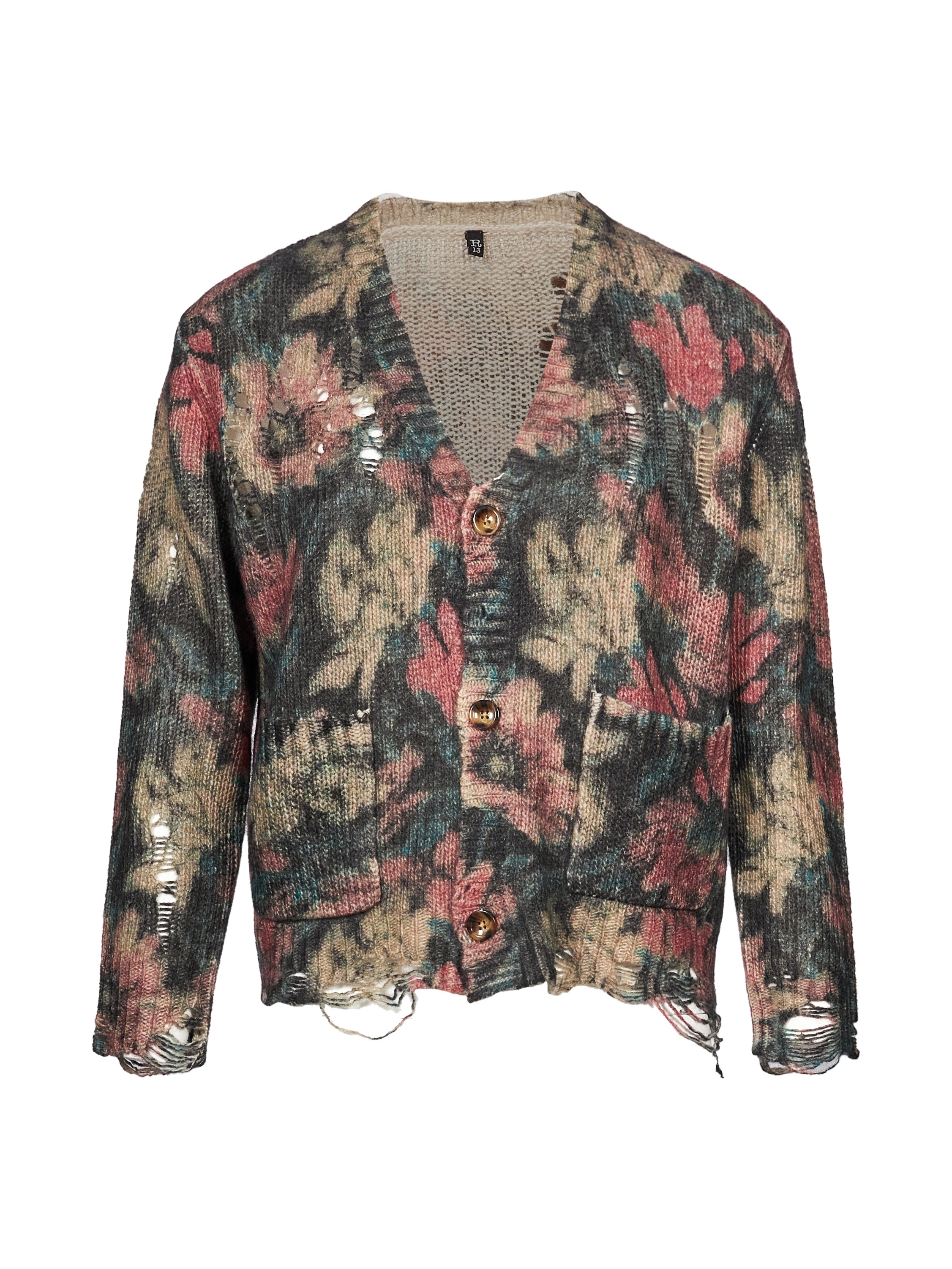 Cardigan stampato multicolor 