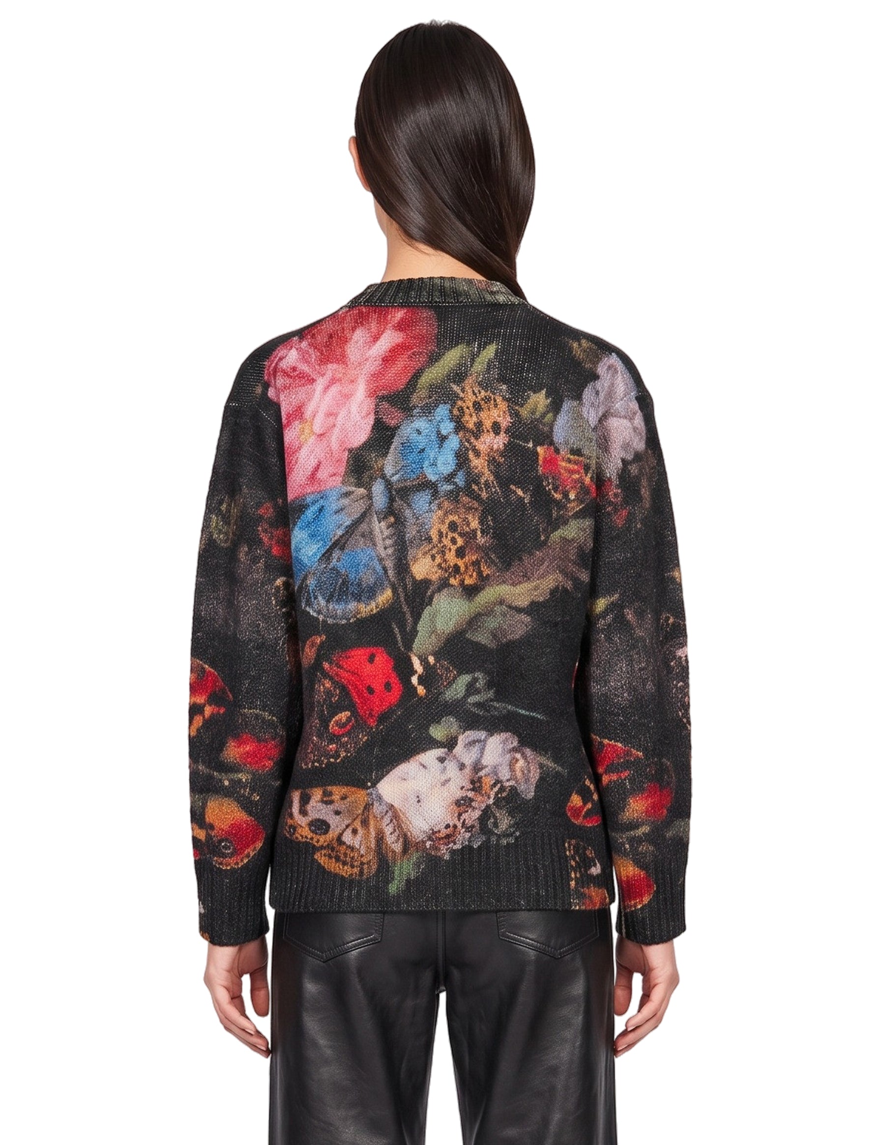 Maglione girocollo multicolor 