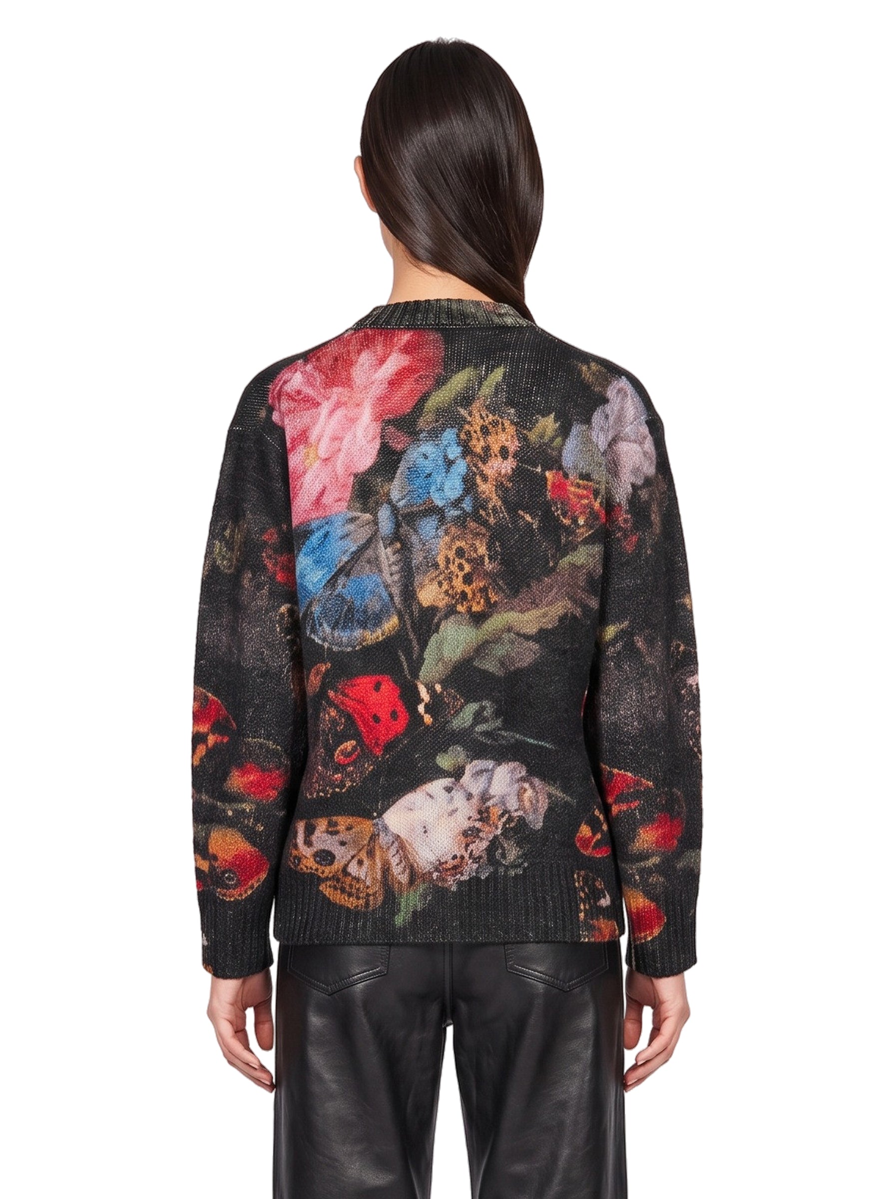 Maglione girocollo multicolor 