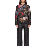 Maglione girocollo multicolor 