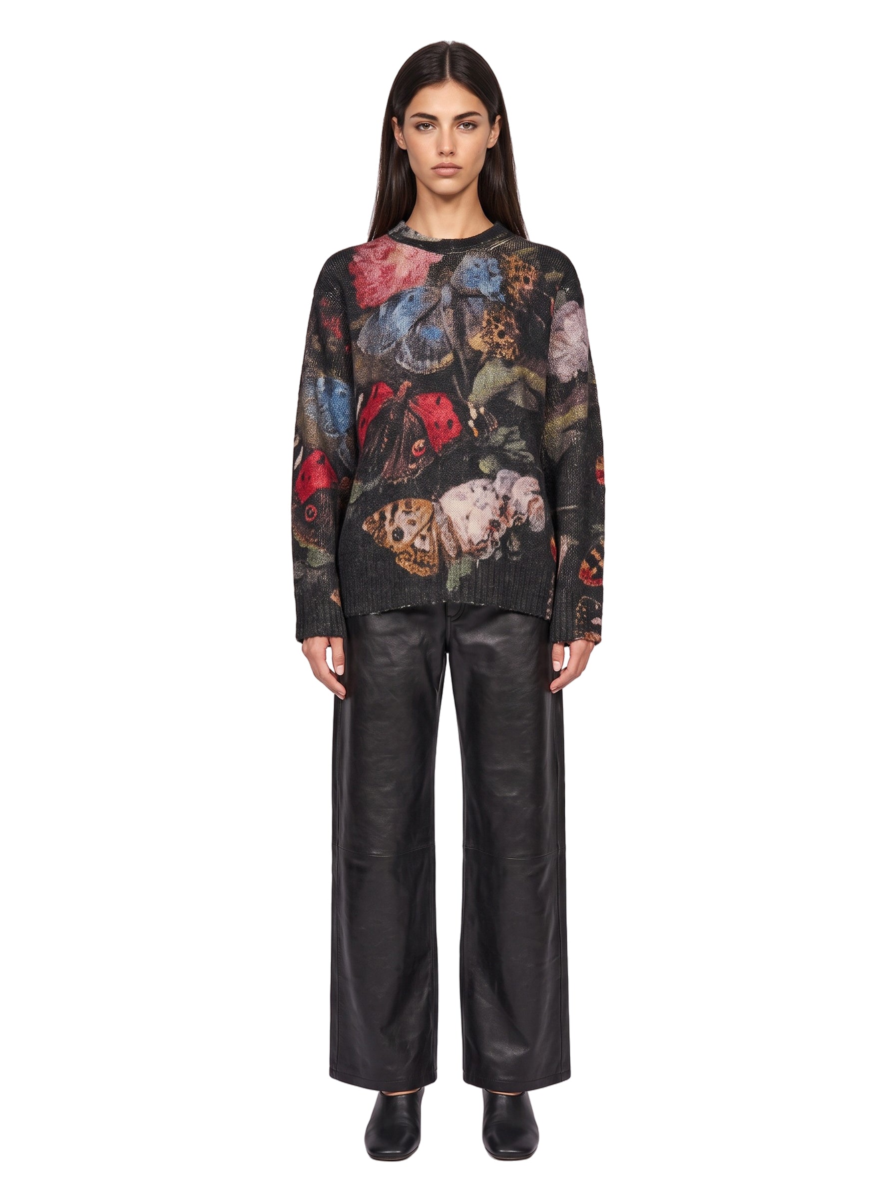 Maglione girocollo multicolor 