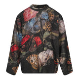 Maglione girocollo multicolor 