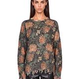 Maglione sfrangiato multicolor 