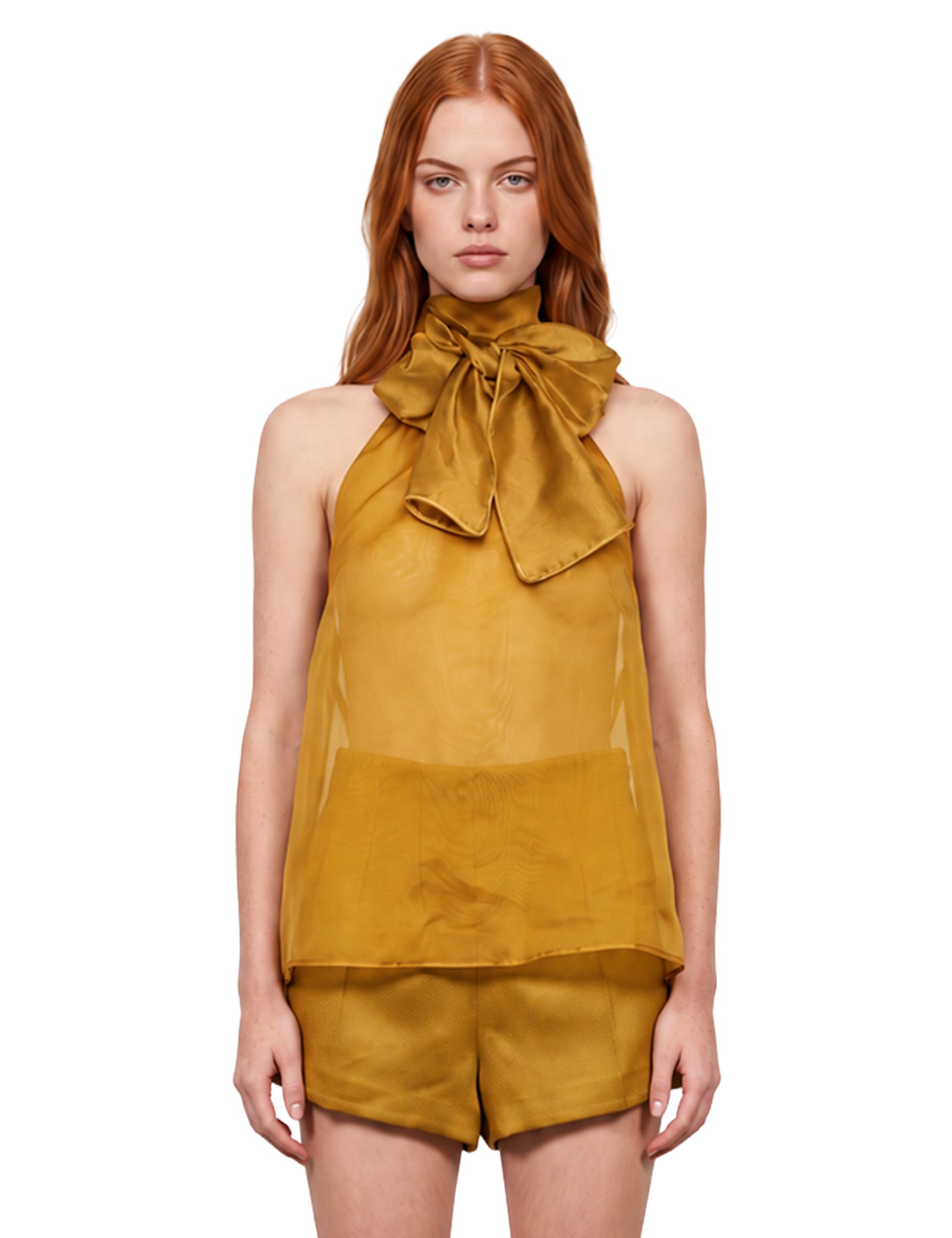 Top Indira in ocra 