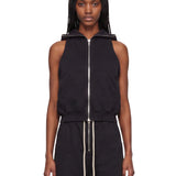Gilet Cyclops Gimp con cappuccio in nero 