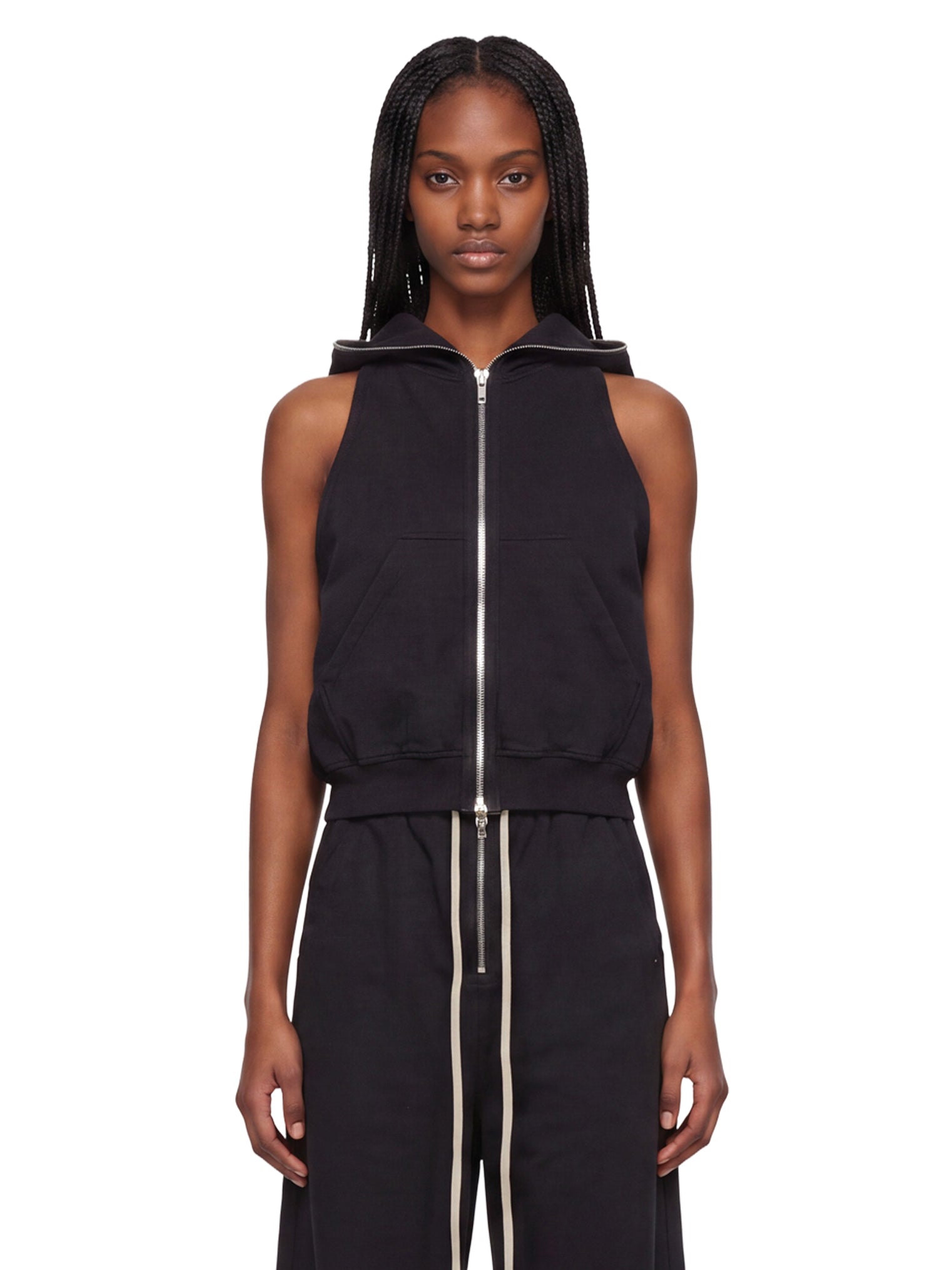 Gilet Cyclops Gimp con cappuccio in nero 