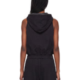 Gilet Cyclops Gimp con cappuccio in nero 