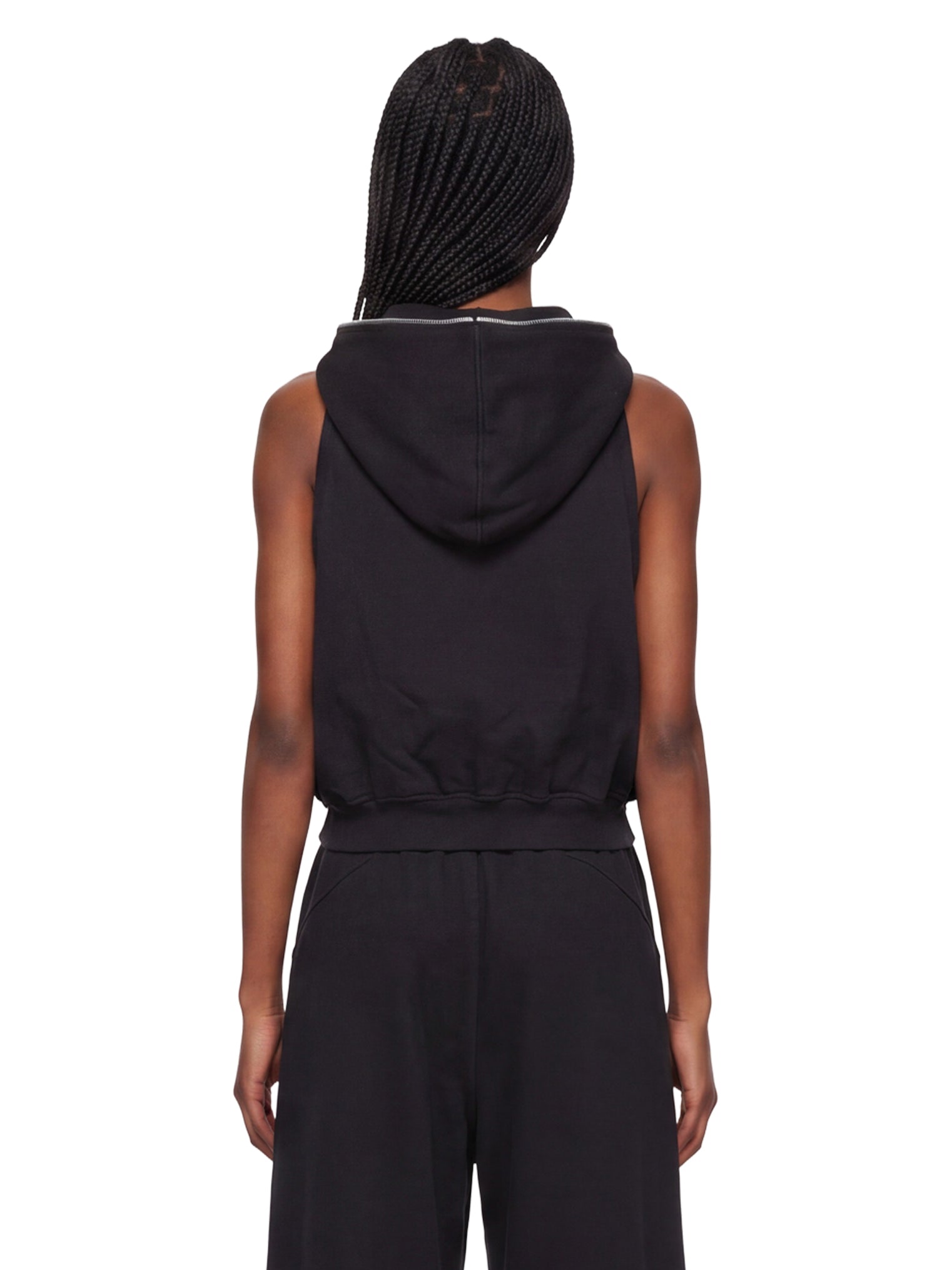 Gilet Cyclops Gimp con cappuccio in nero 