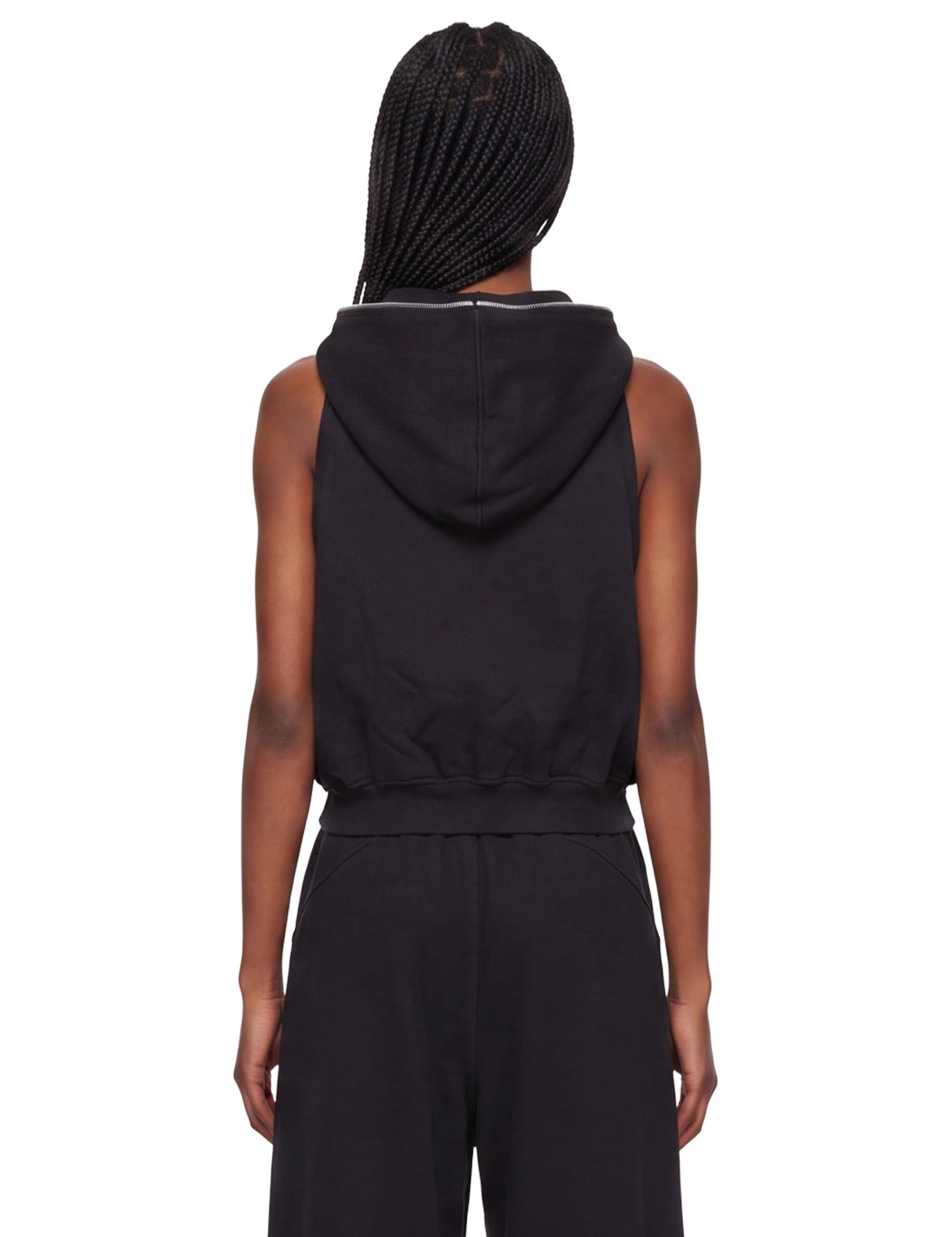 Gilet Cyclops Gimp con cappuccio in nero 