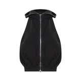 Gilet Cyclops Gimp con cappuccio in nero 