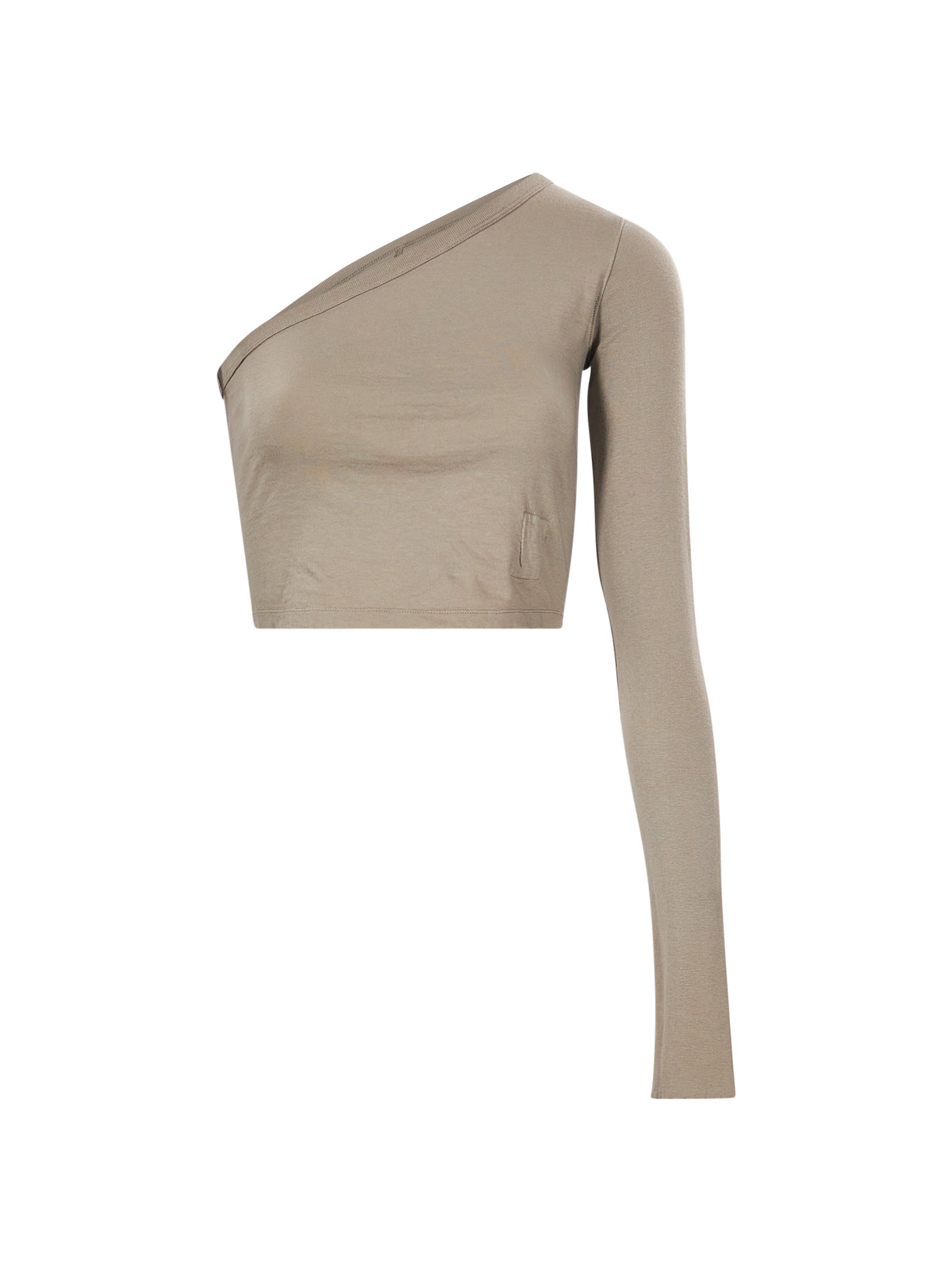 Top monospalla Ziggy in grigio 