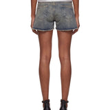 Shorts in denim in blu 