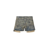 Shorts in denim in blu 