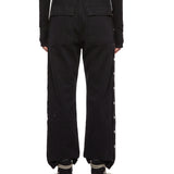 Pantaloni Pusher felpa in nero 