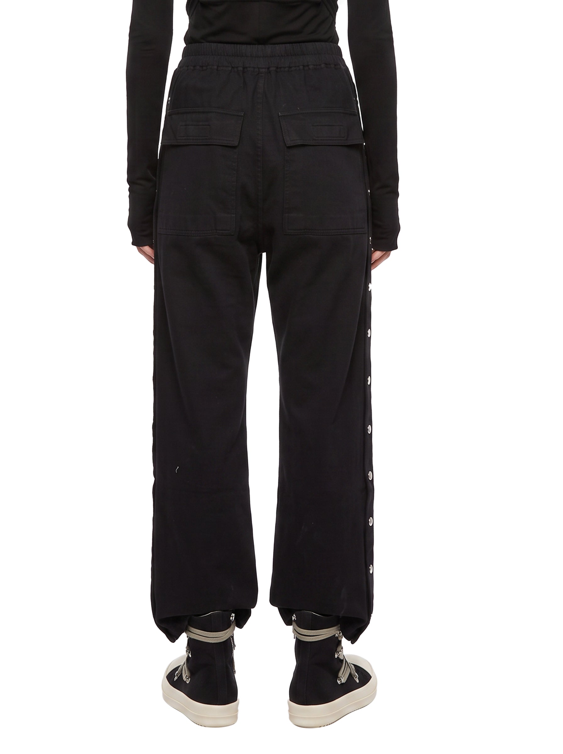 Pantaloni Pusher felpa in nero 