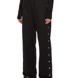 Pantaloni Pusher felpa in nero 