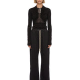 Pantaloni Pusher felpa in nero 